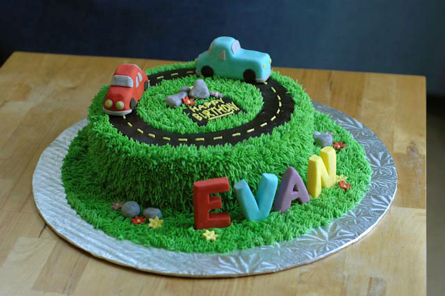 Cute Cars Birthday Cake