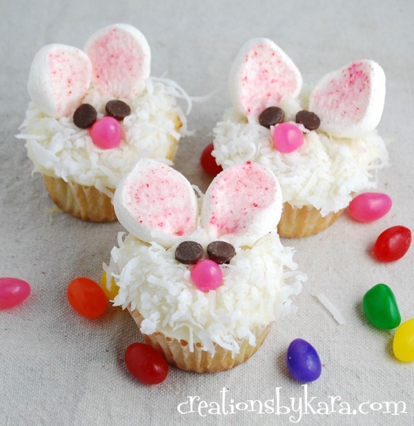 Cute Easter Bunny Cupcakes Recipe Cute Easter Bunny Cupcakes Recipe