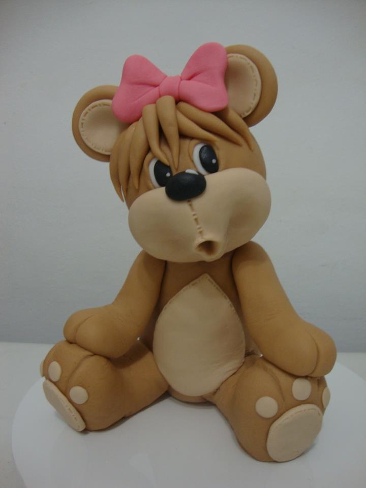 Cute Fondant Teddy Bear