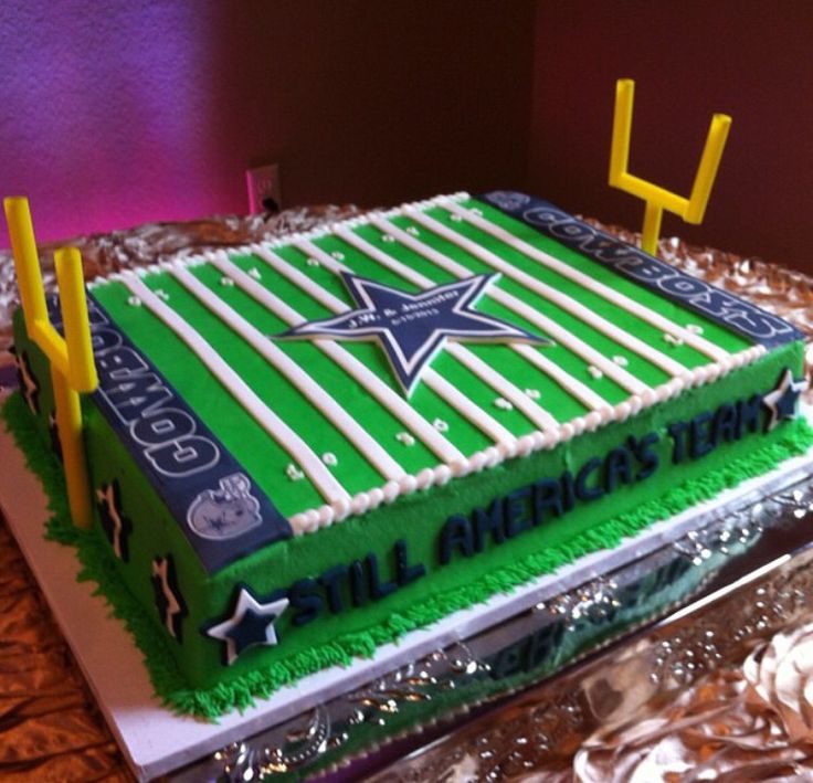 Dallas Cowboys Football Field Cake