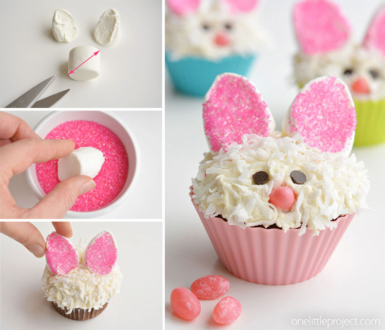 Easter Bunny Cupcakes