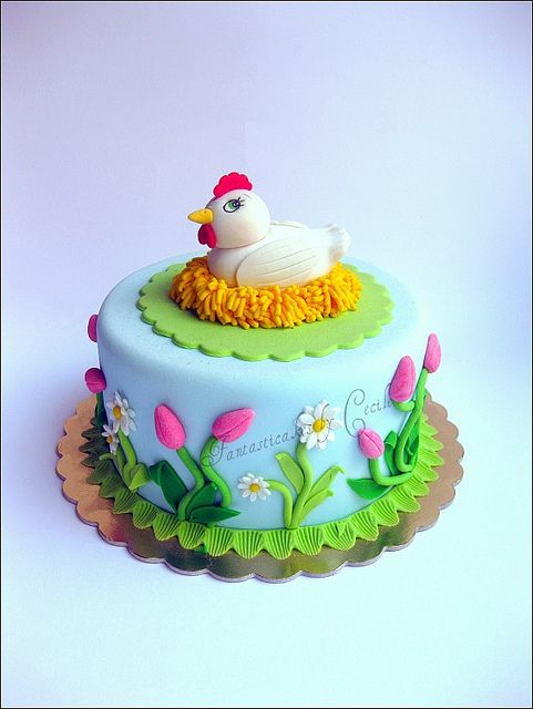 Easter Chicken Cake