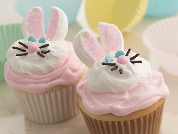 Easy Easter Bunny Cupcakes