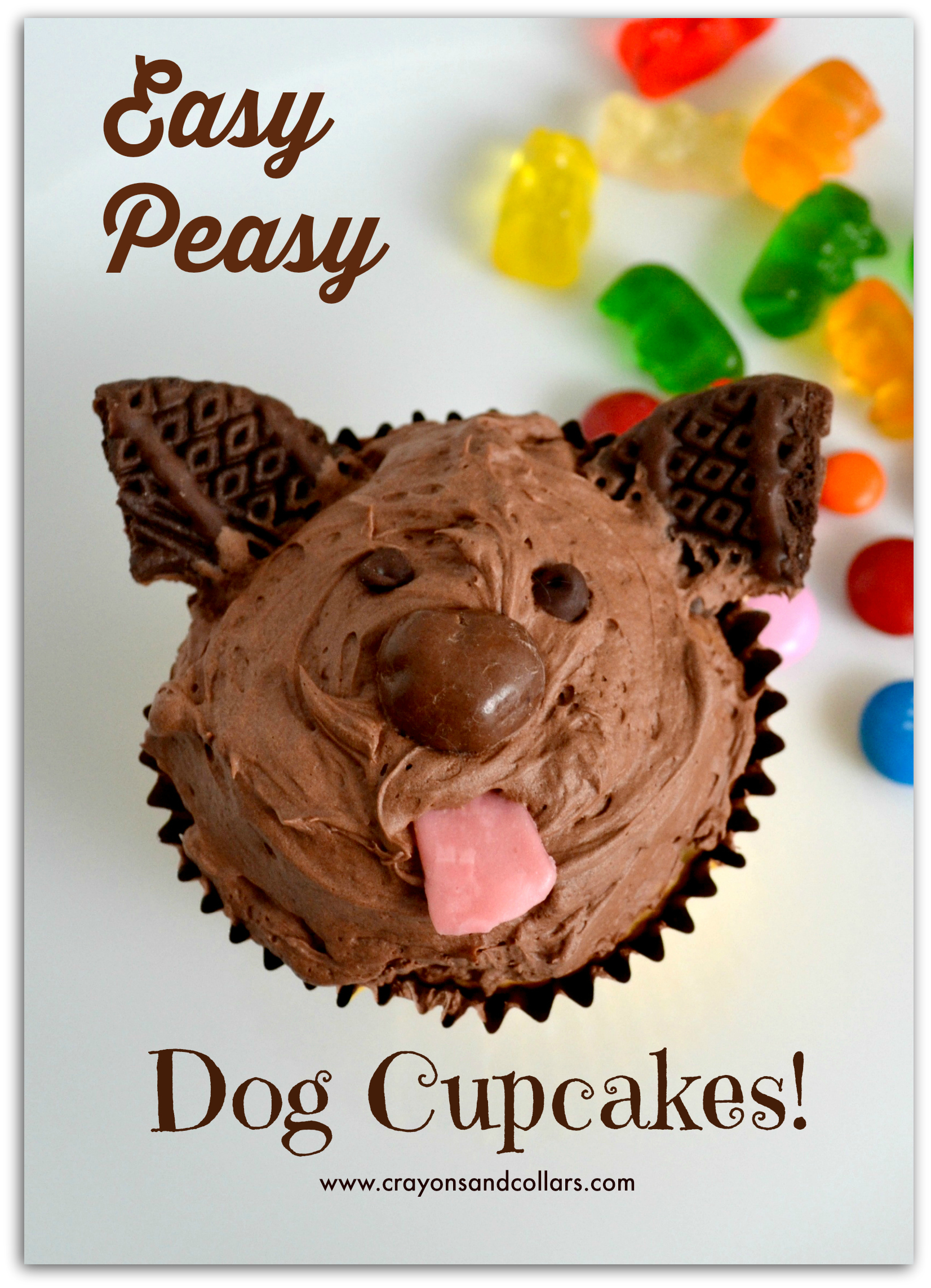Easy Puppy Dog Cupcakes