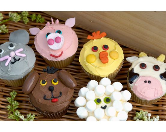 Farm Animal Cupcakes Easy Farm Animal Cupcakes Easy