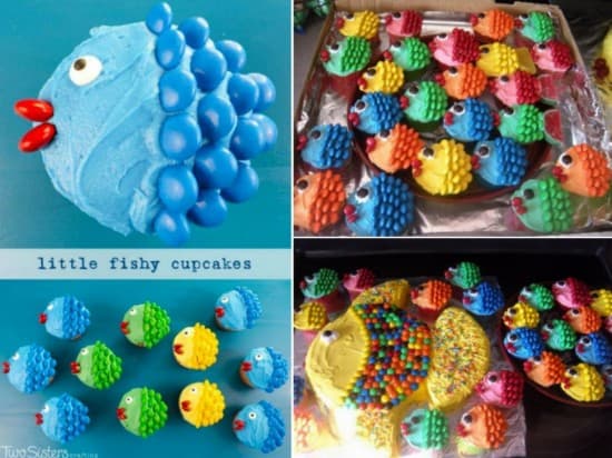 Fish Cupcake Cake Ideas