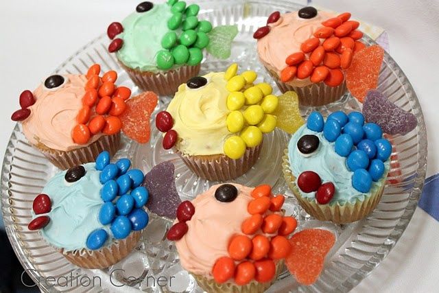 Fish Cupcakes for Kids