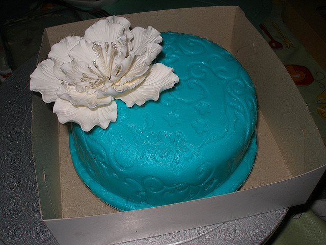 Fondant Birthday Cakes with Peonies