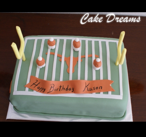 Football Field Birthday Cake