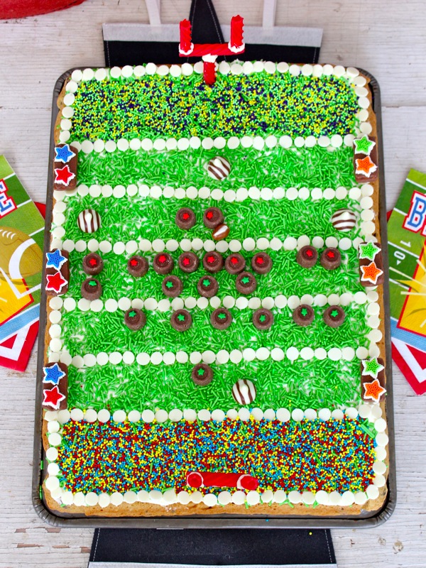 Football Field Cookie Cake Football Field Cookie Cake