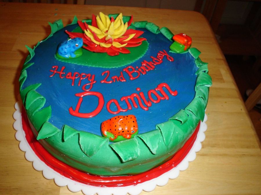 Frog Lily Pad Cake Frog Lily Pad Cake