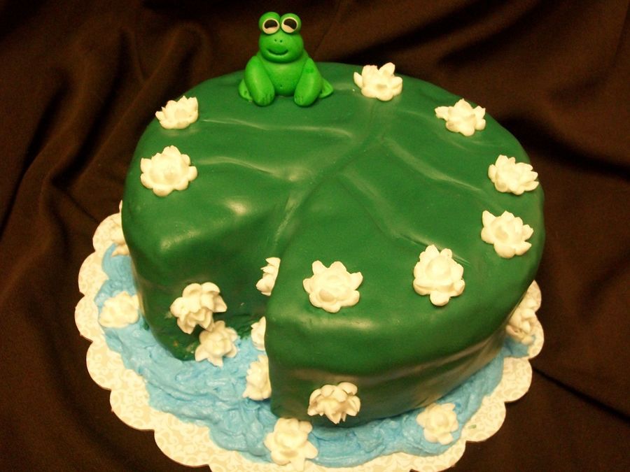 Frog On Lily Pad Cake