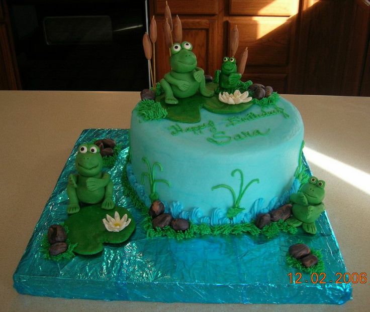 Frog Pond Birthday Cake