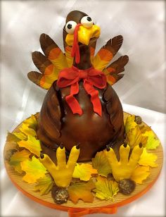 Funny Thanksgiving Turkey Cake