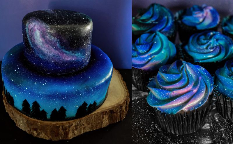 Galaxy Themed Birthday Cake Galaxy Themed Birthday Cake
