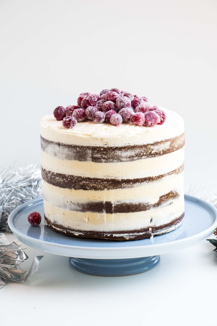 Gingerbread Cake with Cranberries