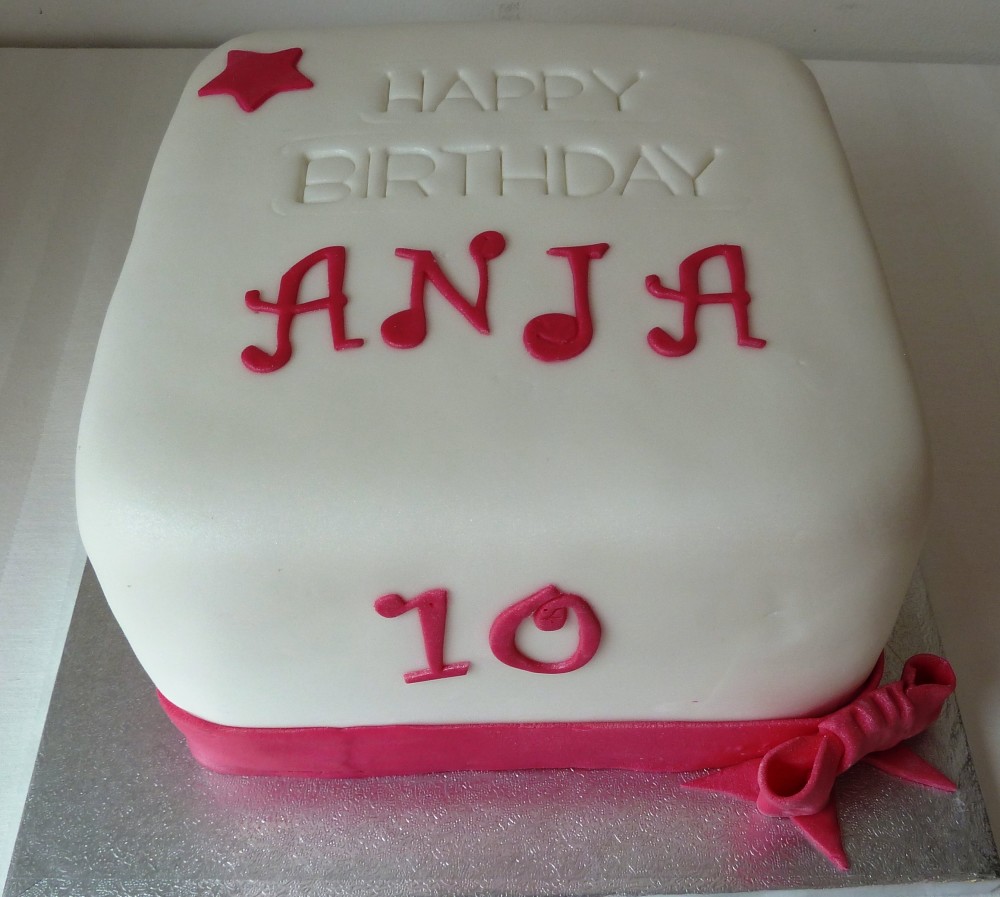 Girls 10th Birthday Cake