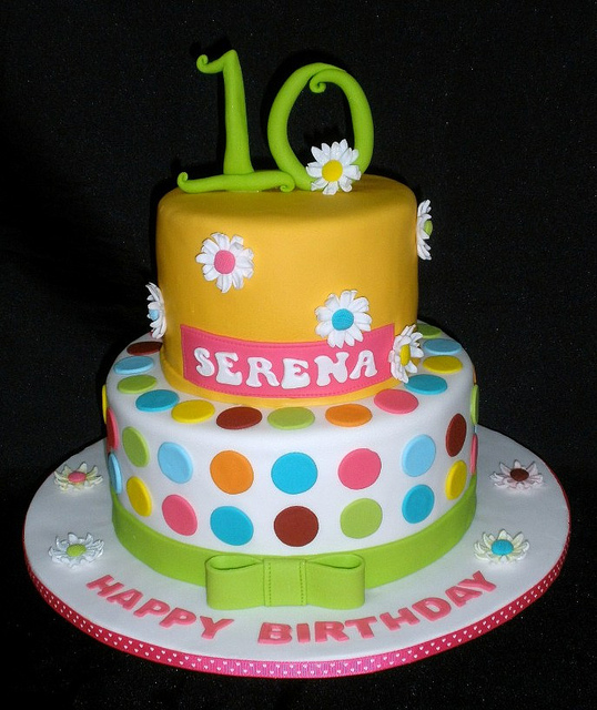 Girls 10th Birthday Cake