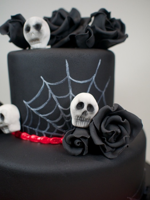 Gothic Happy Birthday Cake
