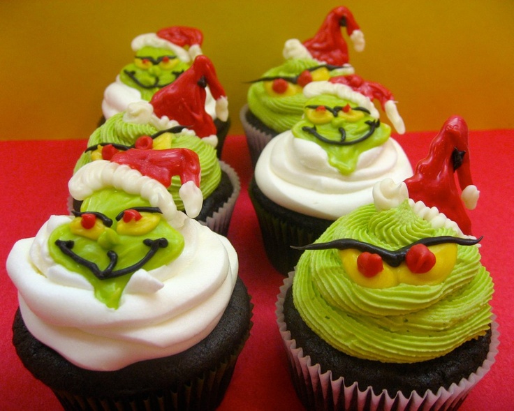 Grinch Christmas Cupcake Ideas