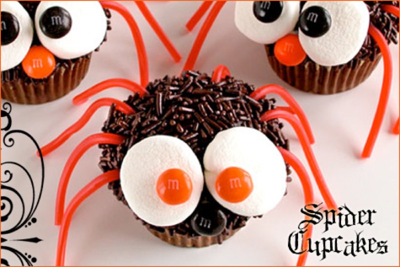 8 Photos of Pinterest Halloween Spider Cupcakes