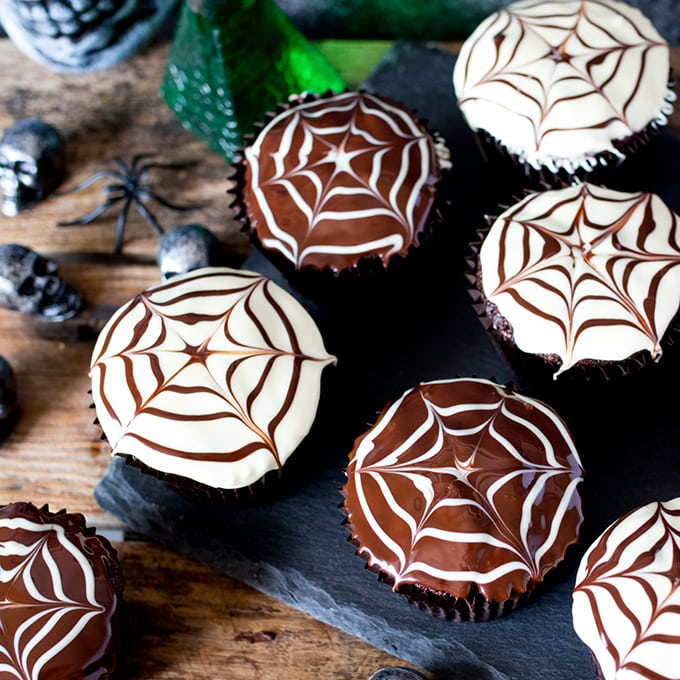 Halloween Spider Cupcakes