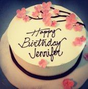 Happy Birthday Jennifer Cake