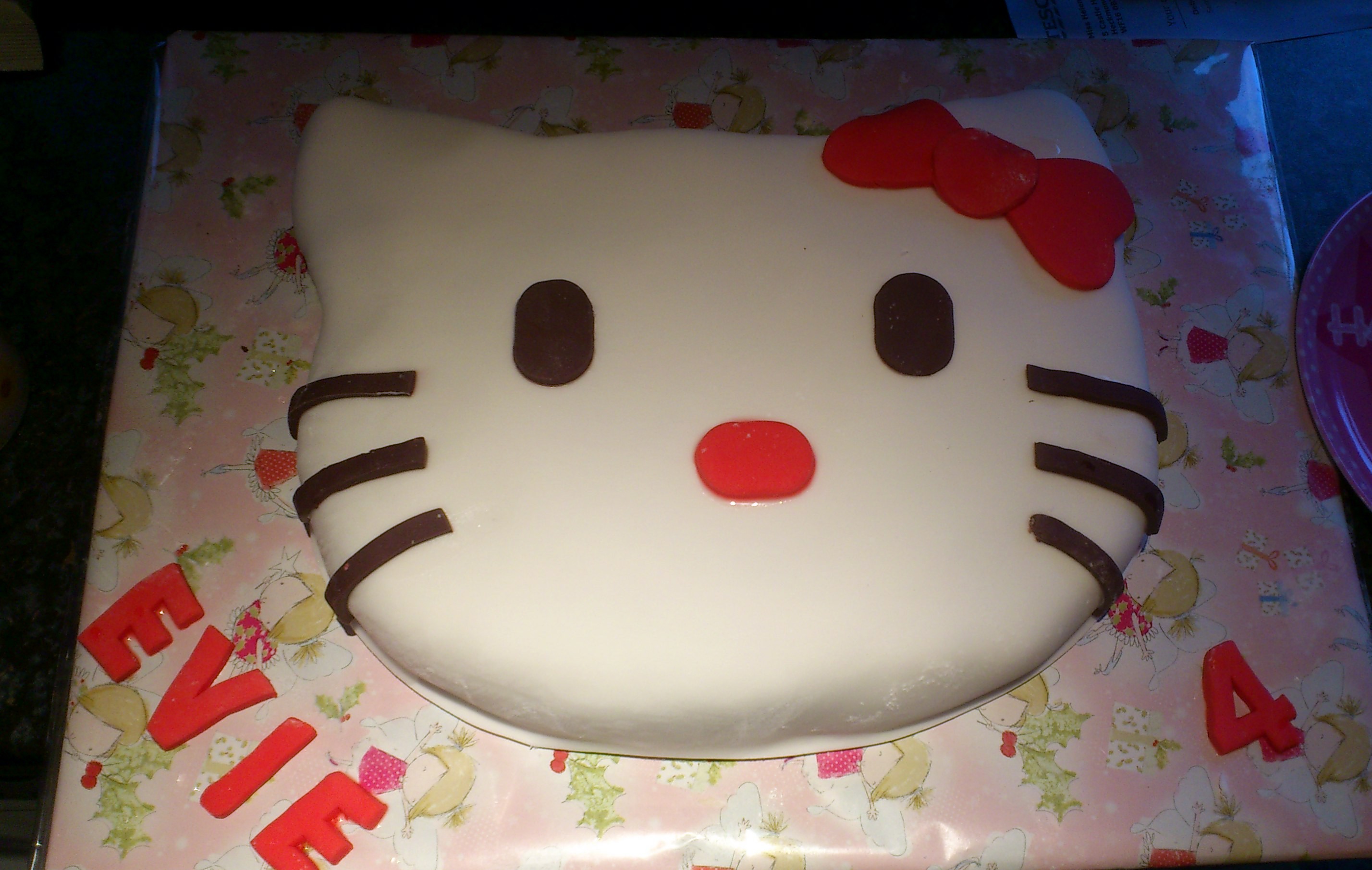 Hello Kitty Birthday Cake 4 Years Old