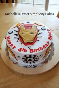 Iron Man Birthday Cake Iron Man Birthday Cake