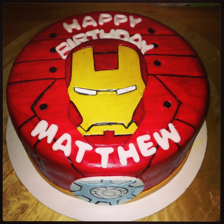 Iron Man Cake Iron Man Cake