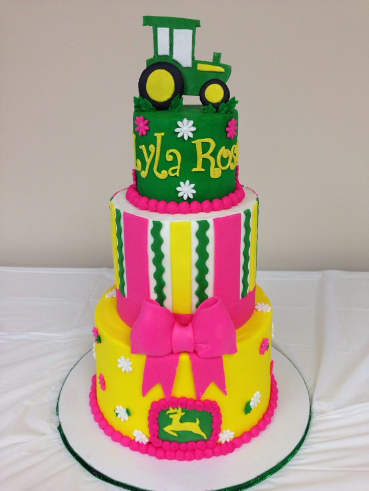 John Deere Tractor Birthday Cake