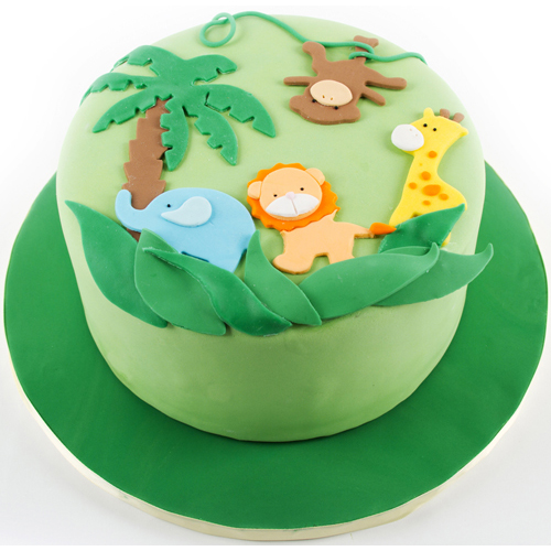 Jungle Animal Cake Designs