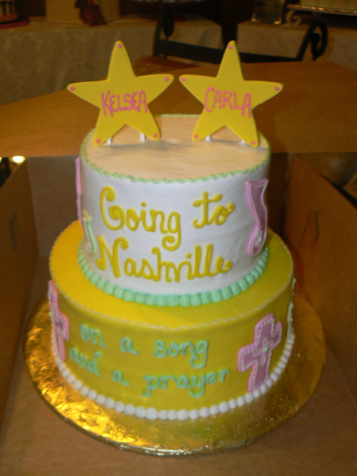 Karaoke Themed Birthday Cake