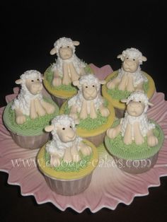 Lamb Cupcake Cake