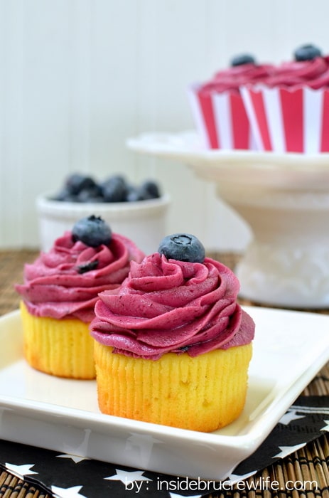 Lemon Blueberry Cupcakes