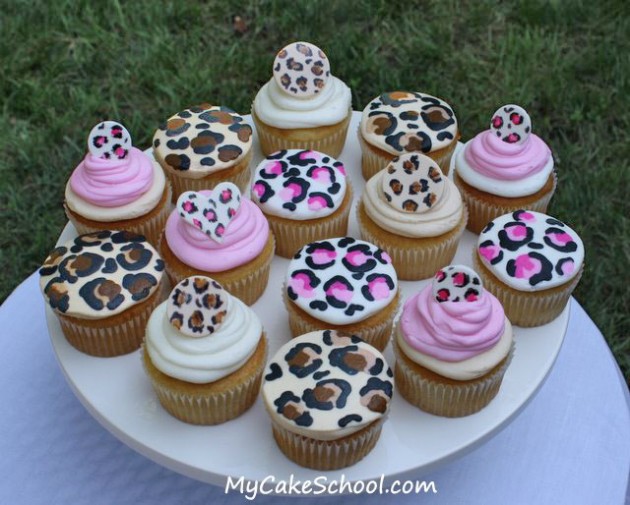Leopard Print Cupcakes Leopard Print Cupcakes