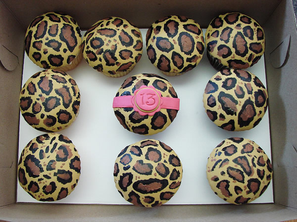 Leopard Print Cupcakes Leopard Print Cupcakes
