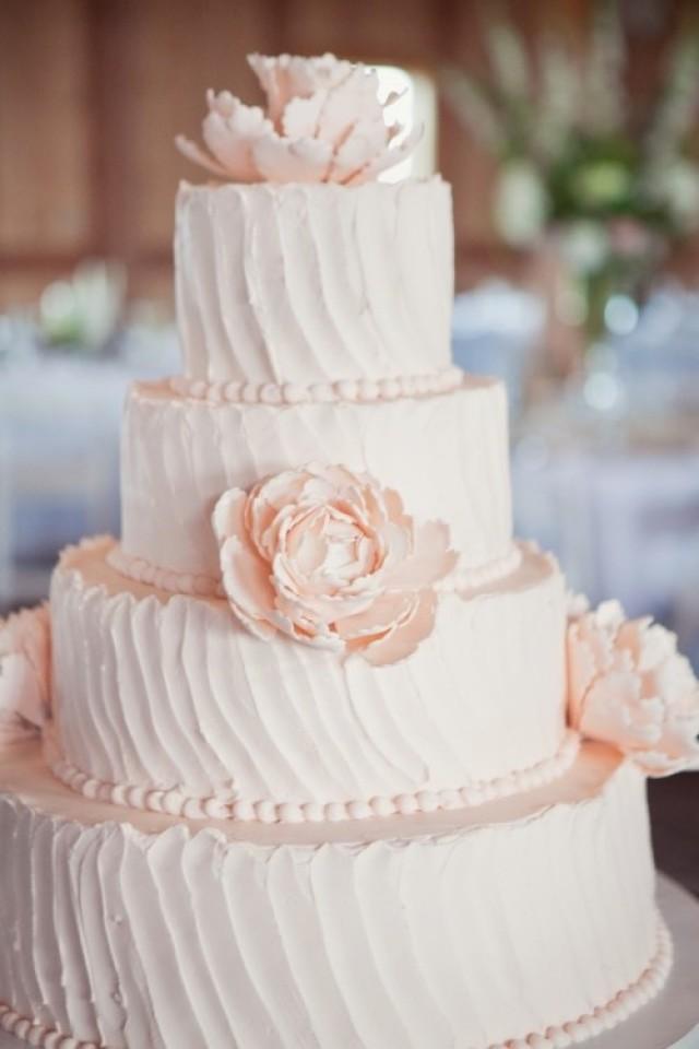Light Pink Wedding Cake