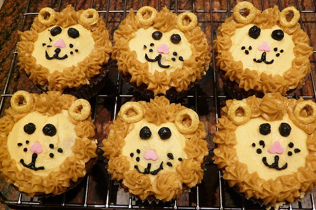 Lion Cupcakes Lion Cupcakes