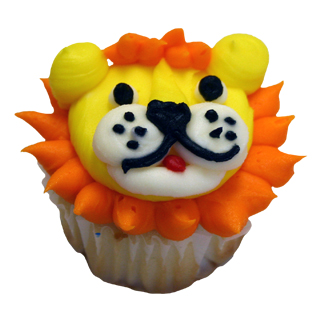 Lion Face Cupcake Cake