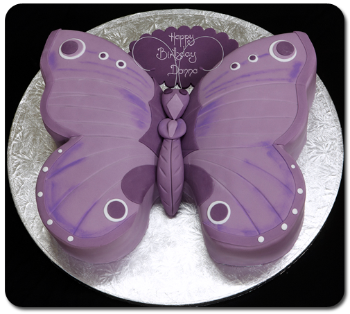 Little Girls Butterfly Birthday Cake Little Girls Butterfly Birthday Cake