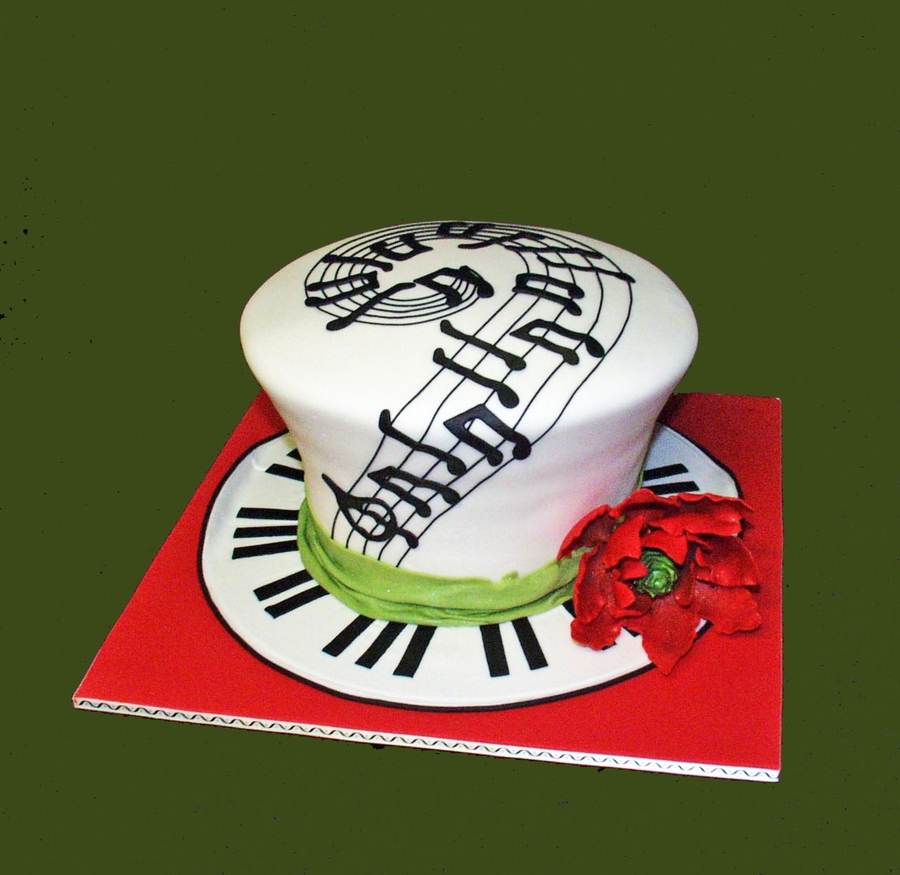 Mad Hatter Hat Birthday Cake