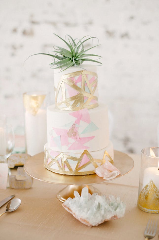 Metallic Wedding Cake