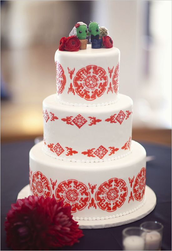 Mexican-themed Wedding Cake