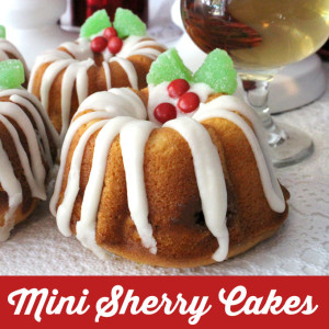 Mini Sherry Cakes in a Mini Bundt