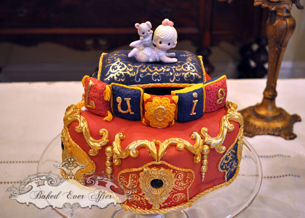 Moroccan Baby Shower Cake Moroccan Baby Shower Cake
