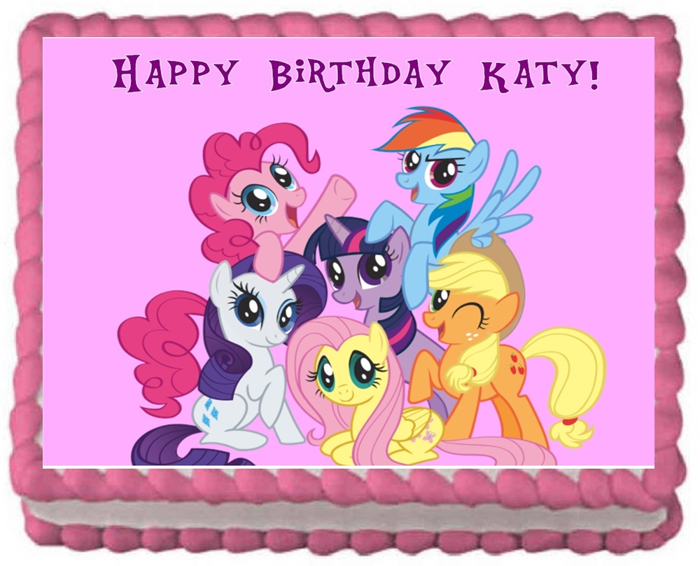 My Little Pony Birthday Sheet Cake