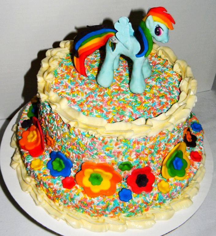 My Little Pony Rainbow Birthday Cake My Little Pony Rainbow Birthday Cake