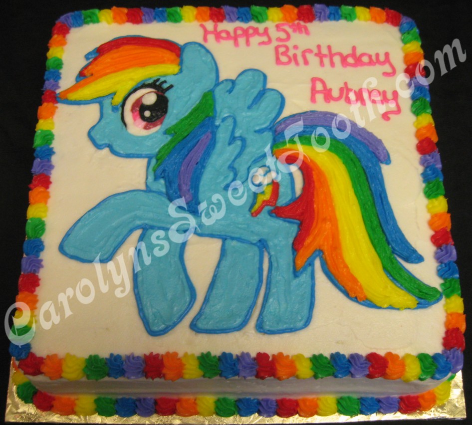 My Little Pony Rainbow Dash Cake