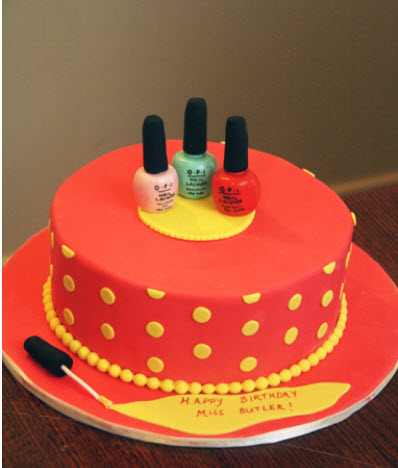 Nail Polish Birthday Cake Nail Polish Birthday Cake